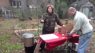 DIY Rocket Stove & Home Made Applesauce From Lil' Suburban Homestead