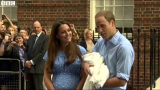 Royal baby  Prince William and Catherine leave hospital with son