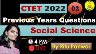 02|Social Science Previous Years Questions for CTET & STETs