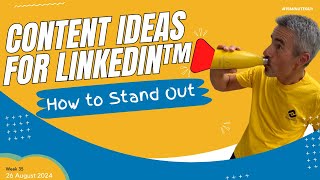 5 Everyday Content Ideas for LinkedIn™️ Social Media.  Simple Content Ideas for Engagement