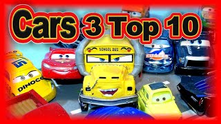 Pixar Cars3 Top 10 Moments with All the Cars from Pixar Cars and new Cars