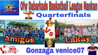 Lakay vs Amigos Quarterfinals Ofw Dabarkads Basketball Tournament Nankan Dayo series timaiwan