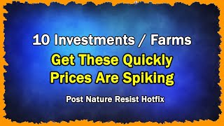 10 Items To Invest / Farm | Post Nature Resist Hotfix Update | Wow Classic