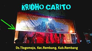 Lihat pembukaan geber / kelir utama ketoprak KRIDHO CARITO Live Ds.Tlogomojo, Rembang