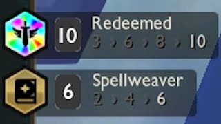 Finally got 10 Redeemed + 6 Spellweaver... 5 EMBLEMS!