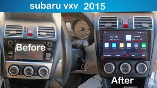 how to remove factory stereo subaru vxv 2015