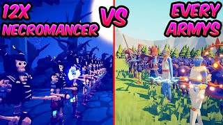 12X NECROMANCER VS EVERY TEAMS ⚔️😱😱| TABS - Totally Accurate Battle Simulator