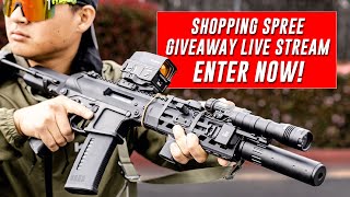 GIVEAWAY UPDATE | SHOPPING SPREE GIVEAWAY! | Airsoft GI Live Stream w/ Isaias