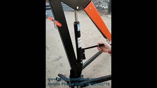 1 Ton 2 Ton 3 Ton Hydraulic Jack Manual Foldable Portable Shop Lift Crane Hoist Engine Shop Crane