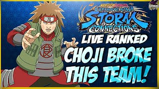 ADDING CHOJI TO THIS TEAM MADE A DIFFERENCE! NARUTO X BORUTO STORM CONNECTIONS LIVE RANKED!