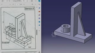 Catia V5 Tutorial: Beginner Drawing Exercise 10