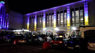 Kyiv railway station at the night 17.03.2019