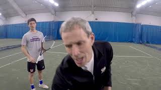 Coach ED Weiss RACQUET HEAD CONTROL DRILL  CONTINENTAL GRIP BACKHAND VOLLEY & PARENT CHILD