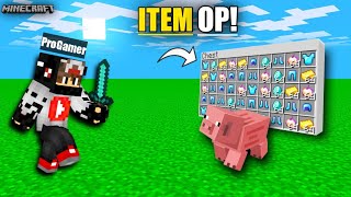 Minecraft, But pigs drop OP ITEMS ! 🤑