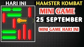 KUNCI HARIAN HAMSTER KOMBAT HARI INI 25 SEPTEMBER 2024 | HAMSTER KOMBAT MINI GAME