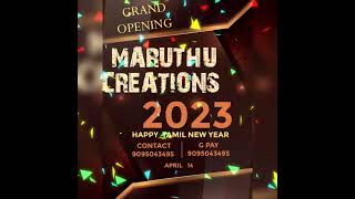 #MARUTHU CREATIONS  new 14/4/2023 opening date  இனிய தமிழ் புத்தாண்டு நல்வாழ்த்துக்கள்  # frame edit