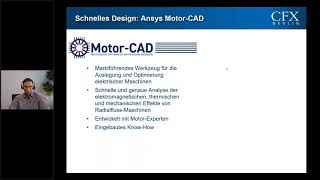 CFX Berlin-Video: Simulation für Auslegung und Optimierung von eDrives