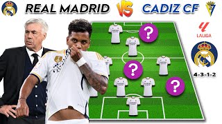 🔴 Real Madrid Vs Cadiz 🔥 | Real Madrid Possible Line Up ~ Laliga 23/24 Week 34