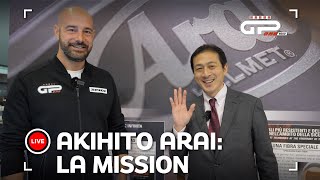 LIVE da EICMA  - Dallo stand Arai con il nipote del fondatore, Akihito Arai