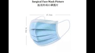 Many disposable medical masks in stock