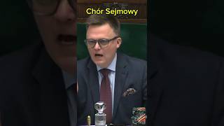 Chór Sejmowy - Hołownia #shorts #sejm