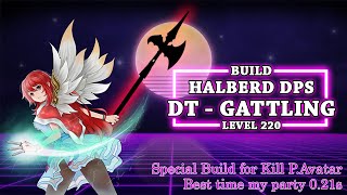 [Toram Online] My Build Halberd Gatling Special for P. Avatar