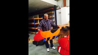 Patang Bazi in UK ( Kite Flying ) Ustad Naji doing Paicha in Sea