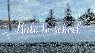 Ride to School in Winter !! #canadawinter #saskatoon