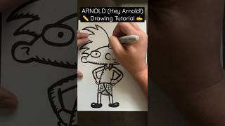 Everyone Can Draw! - ARNOLD ✍️ Drawing Tutorial 😀✏️ #heyarnold #footballhead #nikelodeon