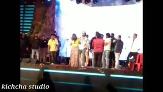 Kichcha ,Arjun janya ,Anushree comedy in The Villain Audio Launch function