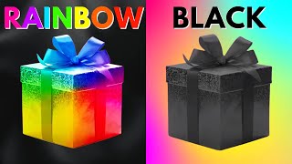 Choose Your Gift! 🎁 RAINBOW vs BLACK 🌈🖤 Gift Box Challenge