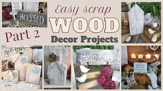 5 Wood Scrap Projects That Anyone Can Make! - PART 2 - Signs, Pumpkins & More!