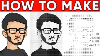 How To Make Dot Image Like Carryminati | Convert Simple Image To Dot Image | Make text Image