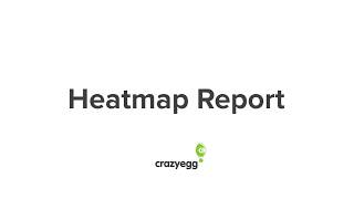 The Crazy Egg Heatmap Report