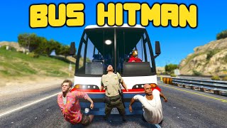 BUS HITMAN SMASHES PEOPLE IN GTA 5 RP