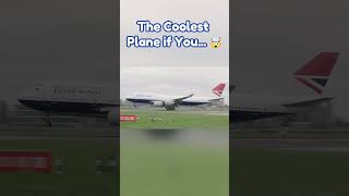 The Coolest Plane if You    🤯 #aviation #planes #pilot #avgeeks #airline #flight #747