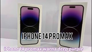 Unboxing iPhone 14 promax|warna deep Purple 256 Gb|Serta iphone 14 pro barang super mewah