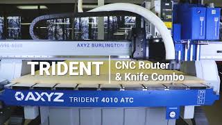 CNC Router Cutting Foam for Tool Control AXYZ Trident