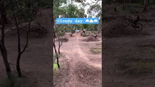 Sunny day vs Cloudy day #mtb #mtbdirtjump #dirtjump #viral