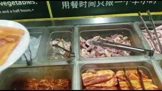 Korean buffet Meat-ing Hongdae. Корейский гриль-буфет.