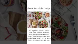 "Easy and Delicious Greek Pasta Salad Recipe with Lemon Oregano Dressing"