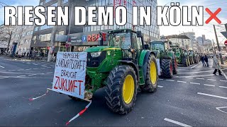 Bauern legen Köln lahm ❌ | Bauernprotest 08.01.24 | AgrarNils