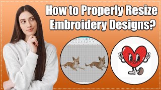 How to properly resize embroidery designs || Zdigitizing