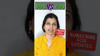 Difference between Blog And Vlog | Difference in the uses of words | #Shorts  #successmeter