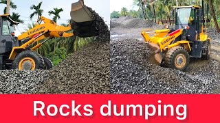 অসাধারণ কৌশলে পাথর ডাম্পিং || Liugong 836 dumping rocks ||#2021