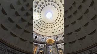 What happens when it rains inside the pantheon