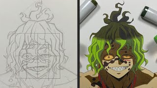 How to Draw Gyutaro Easy - Demon Slayer (Kimetsu no Yaiba / 鬼滅の刃)