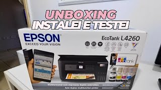 UNBOXING IMPRESSORA EPSON L4260 | INSTALAÇÃO, CONFIGURAÇÃO E TESTES | Tathy Carvalho