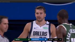 Luka Doncic doing street basketball