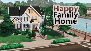 HAPPY FAMILY HOME [NO CC] | Sims 4 | Speed-Build+music